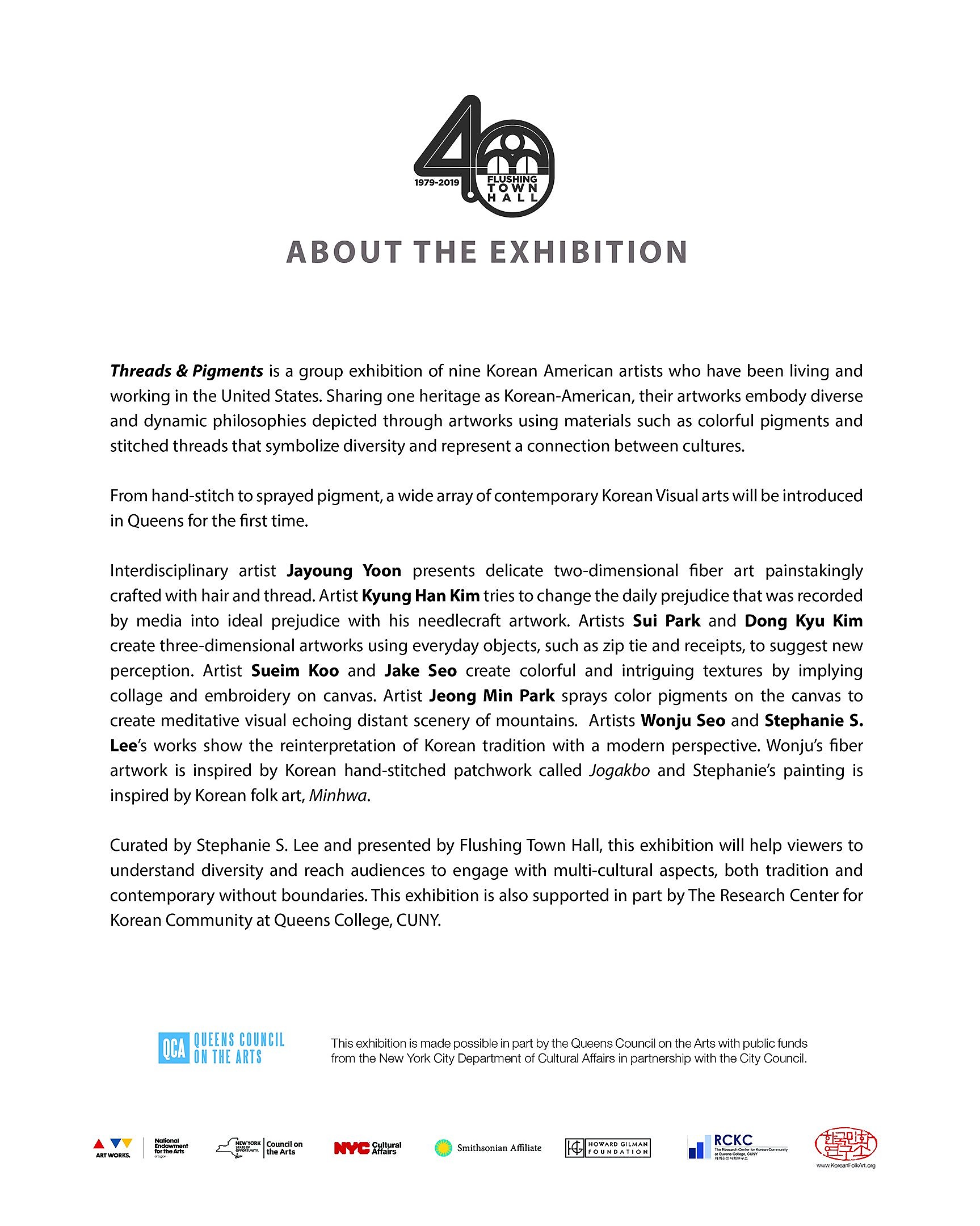 Threads & Pigments exhibition text