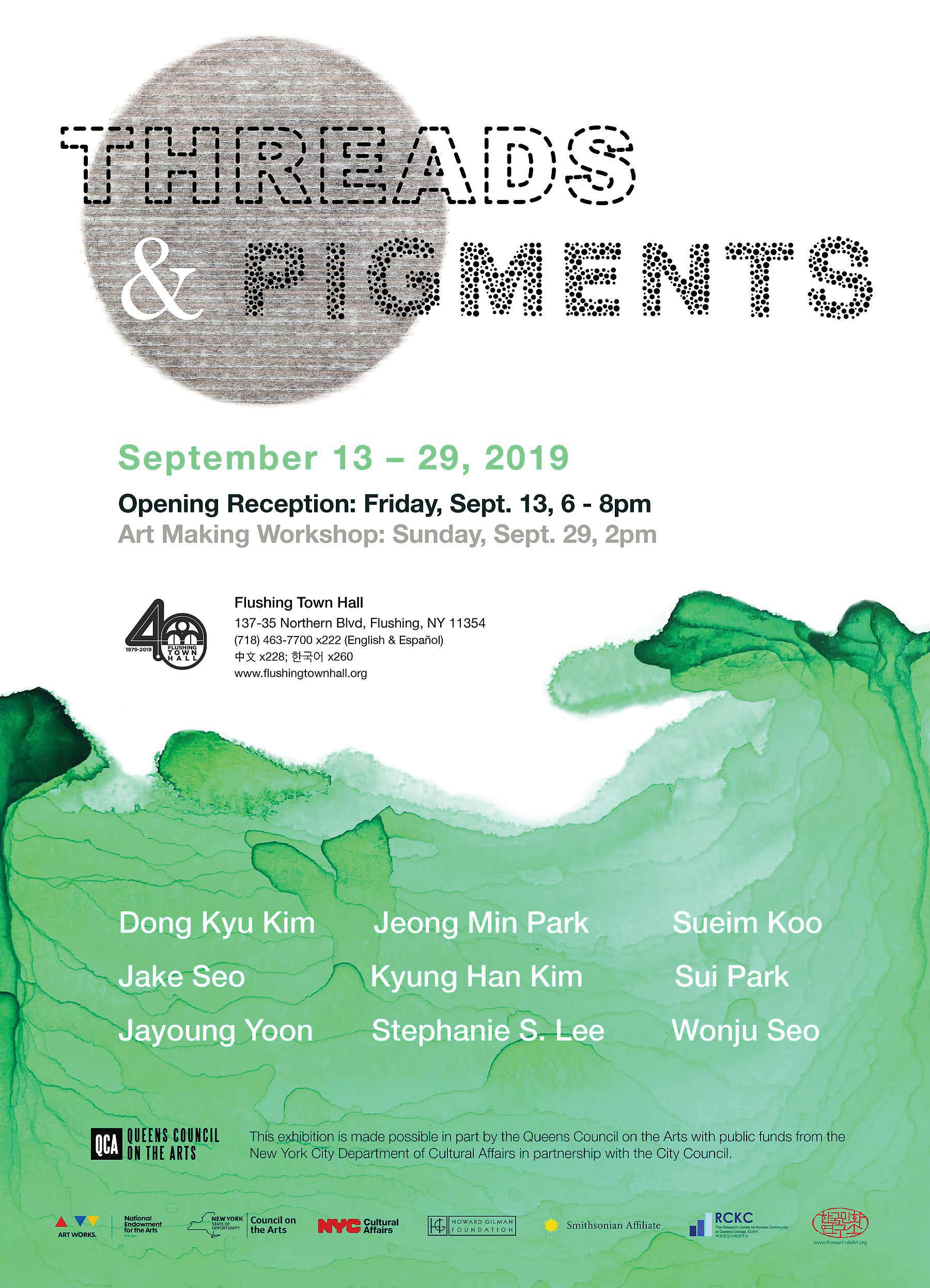 Threads & Pigments poster