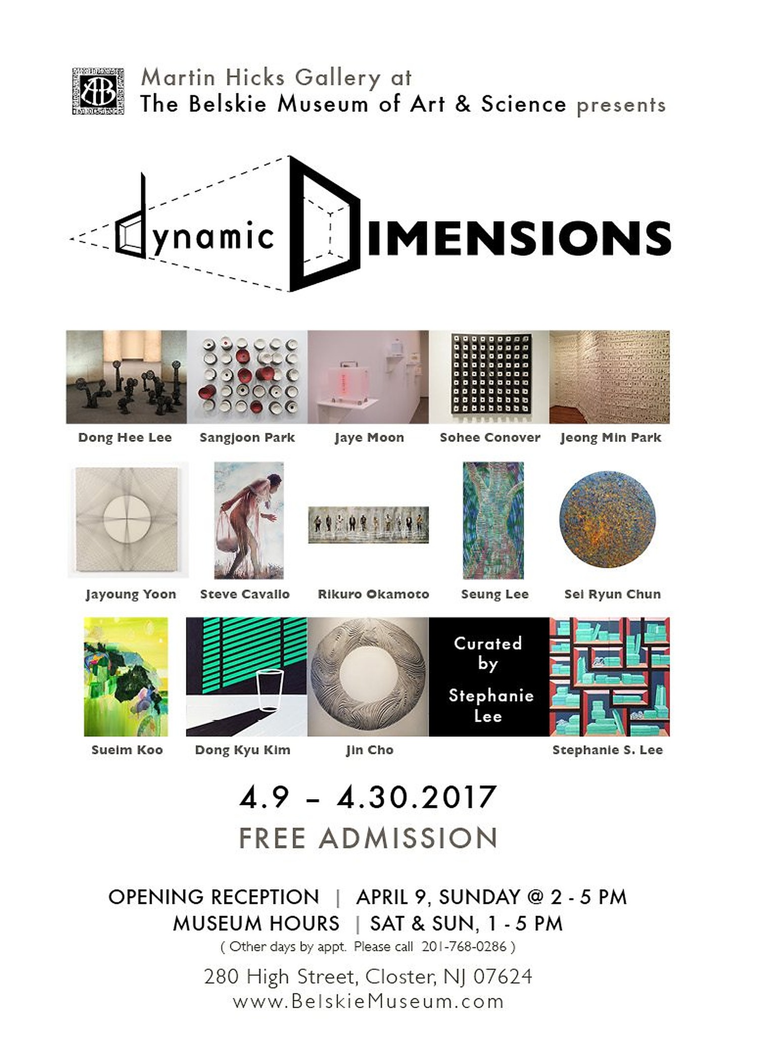 Dynamic Dimensions exhibition card